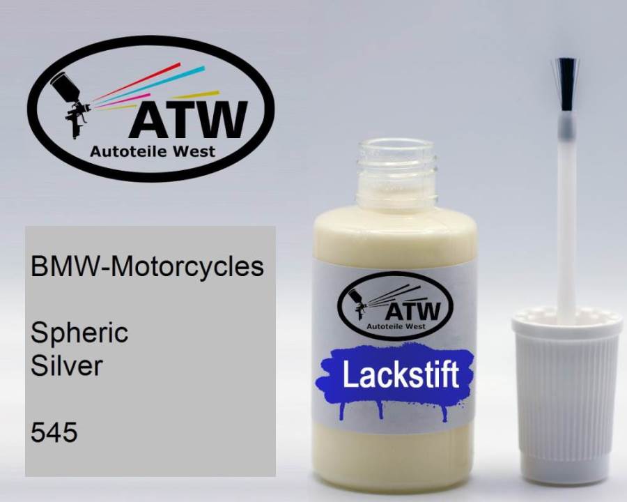 BMW-Motorcycles, Spheric Silver, 545: 20ml Lackstift, von ATW Autoteile West.